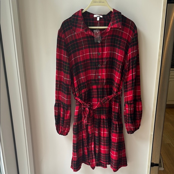 Plaid dress size Large, NWT - Picture 2 of 12